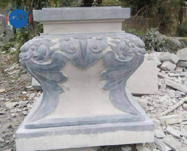 Mẫu chân cột đá vuông trắng tinh khôi đẳng cấp nhất