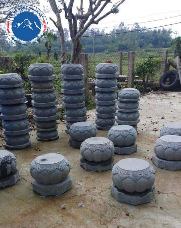 Mẫu đá kê cột tròn mài bóng mặt gương cực phẳng