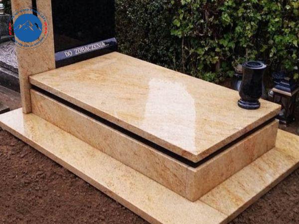 Mẫu đá ốp lăng mộ granite vàng mang lại phú quý tài lộc