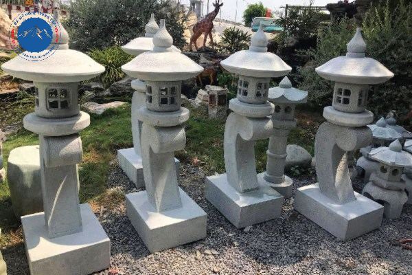 Mẫu đèn đá tinh tế phù hợp lối kiến trúc cổ