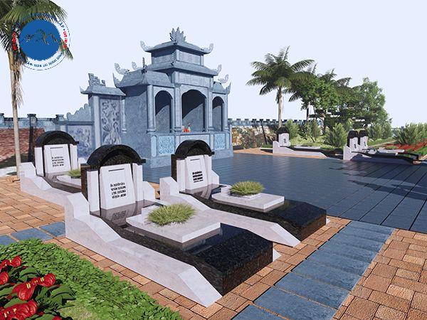 Mẫu lăng mộ đá nhân tạo phù hợp không gian rộng