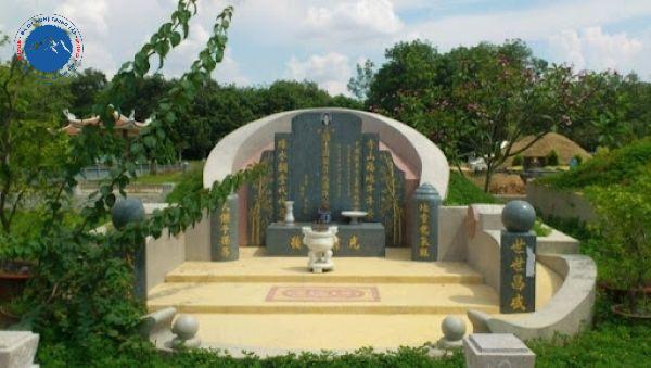 Mẫu lăng mộ người Hoa tiết diện tròn biểu tượng cho sự trọn vẹn