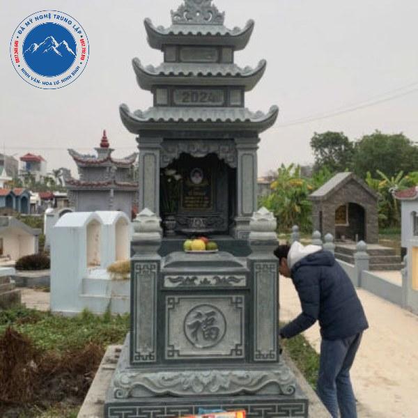 Mẫu lăng thờ chung ba mái chạm rồng tinh xảo Phủ Lý