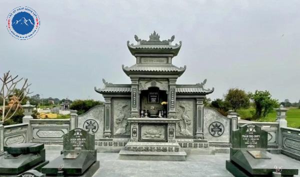 Mẫu lăng thờ đá hai mái tinh xảo tại Phường Ninh Phúc