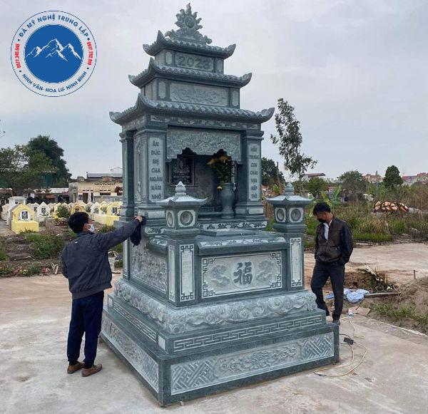 Mẫu mộ đá ba mái đẳng cấp kiến trúc cung đình cổ