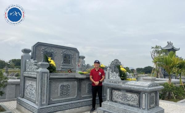Mẫu mộ đá đôi dành cho ông bà cha mẹ tình cảm