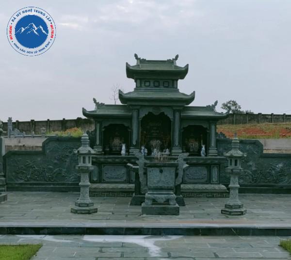 Mẫu mộ đá đơn giản chuẩn thước Lỗ Ban tại Ninh Phúc