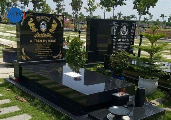 Mẫu mộ đá granite Hưng Yên đánh bóng bề mặt tinh xảo