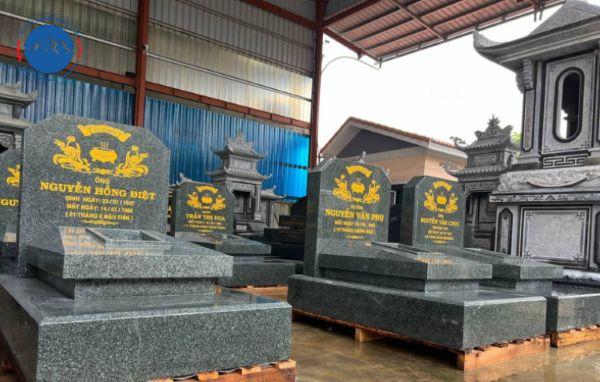 Mẫu mộ đá granite Hưng Yên thiết kế hiện đại
