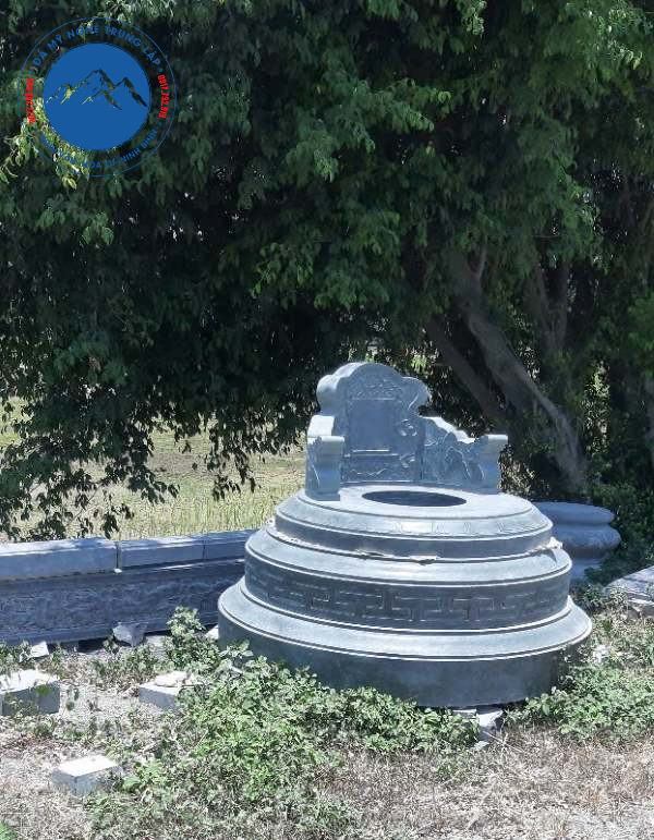 Mẫu mộ đá tròn thiết kế chuẩn phong thủy tại Phủ Lý