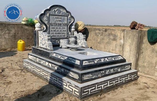 Mẫu mộ tam cấp trang nghiêm chuẩn phong thủy