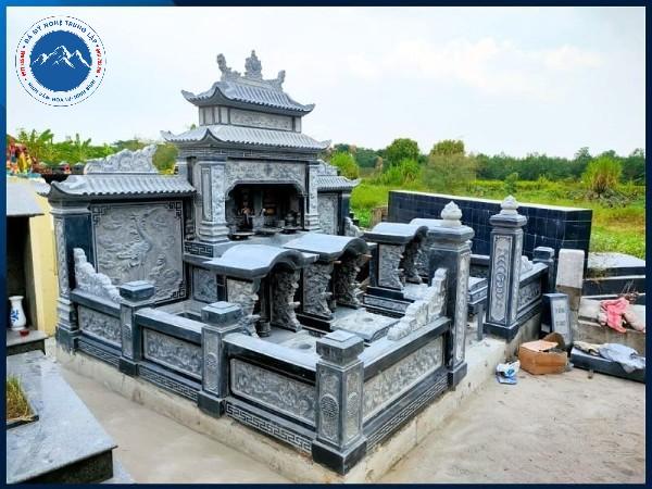 Mẫu nhà mồ đá đôi dành cho gia đình