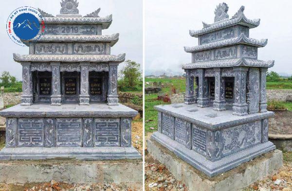 Mộ đá ba mái che uy nghiêm cho bậc đại gia tộc