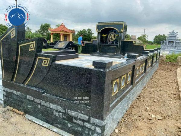 Mộ đá granite chạm khắc tinh xảo bền đẹp