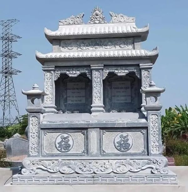 Mộ đá mái che hình vòm thiết kế đẹp mắt