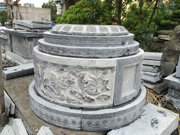 99+ mẫu mộ đá tròn phong thủy bền vững với thời gian