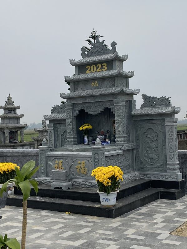 Mộ đôi mái che phù hợp phong thủy
