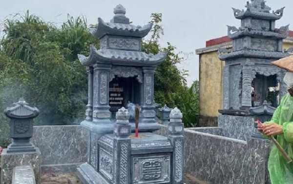 Mộ mái che kiểu mái vòm khéo léo tạo điểm nhấn
