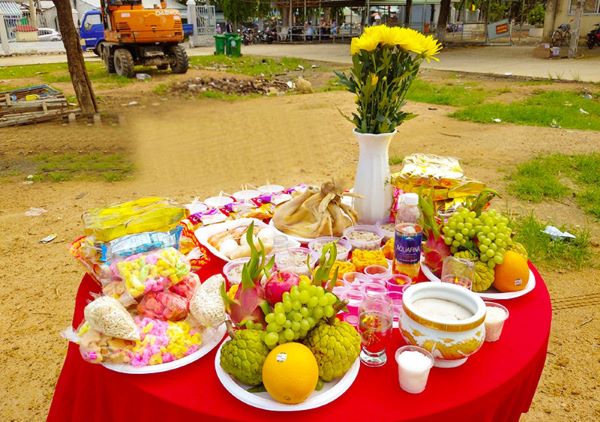 Phần lễ vật dâng lên gia tiên