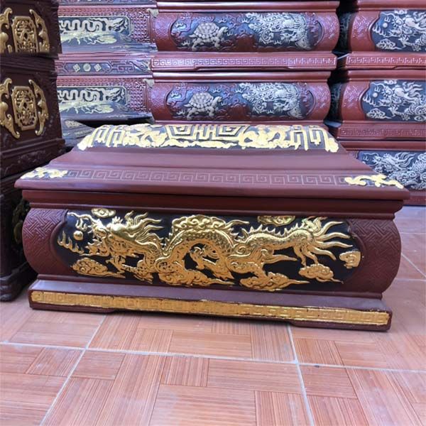 Quách sành cao cấp họa tiết rồng phượng tinh xảo đẹp