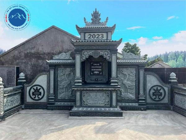Sản phẩm đồ thờ đá đồng bộ trong khu lăng mộ gia tộc