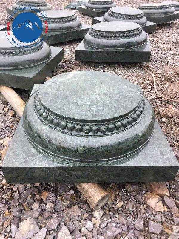 Thi công hệ thống chân tảng đá tròn biệt thự Thành Nam