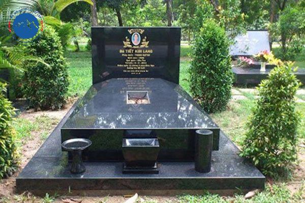 Thi công mộ đá granite Hưng Yên tại nghĩa trang