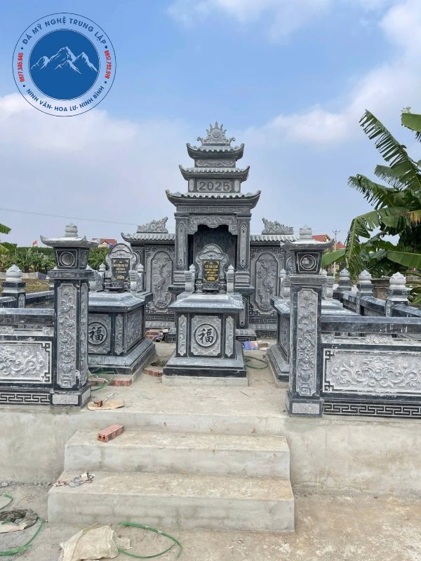Thi công mộ đá một 3 che mưa nắng bền vững