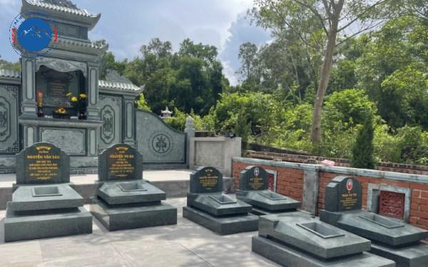 Thiết kế mộ đá hoa cương tối giản đẹp