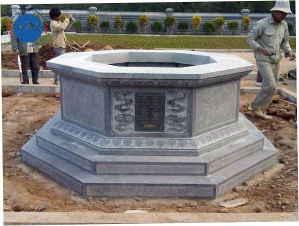Thiết kế mộ lục giác đúc sẵn vững chãi chuẩn tâm linh