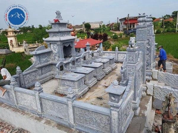 Toàn cảnh khu lăng mộ gia tộc sau khi hoàn thiện xong