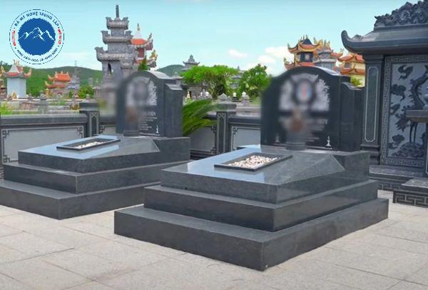 Toàn cảnh khu mộ đá granite Hưng Yên quy mô bề thế