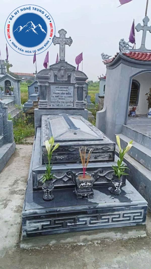 Toàn cảnh lắp đặt lăng mộ trấn trạch phong thủy