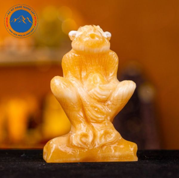 Tượng khỉ đá ngọc Hoàng Long mang lại thịnh vượng tài lộc