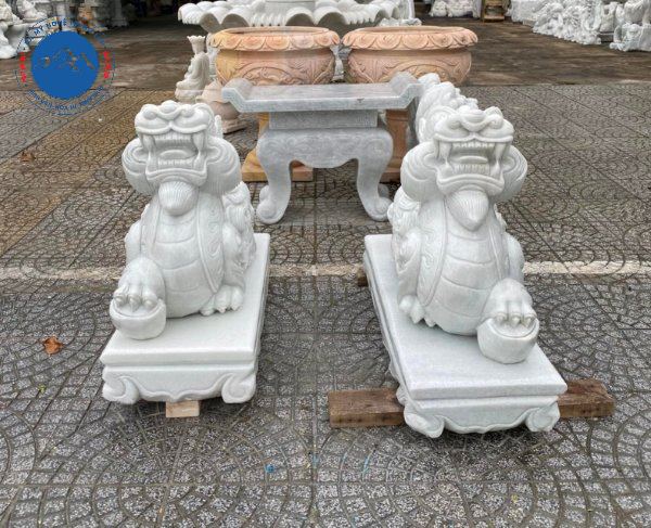 Tỳ Hưu đá xanh lá may mắn công việc thuận lợi