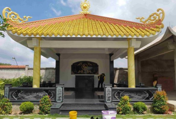 Vật liệu ốp lát phần thân mộ