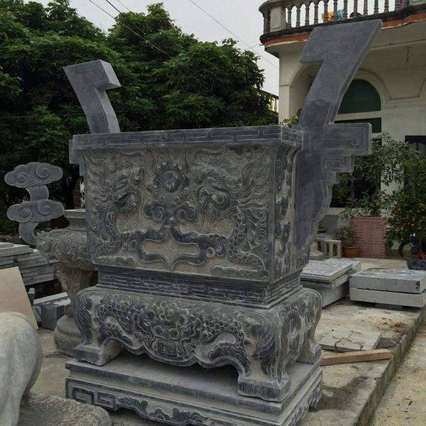 Ý nghĩa của lư hương đá vuông trong phong thuỷ