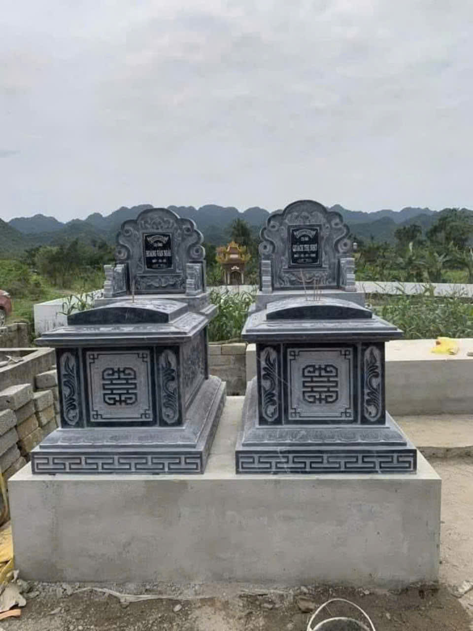Mẫu mộ đá đẹp do cơ sở làm mộ đá Trung Lập thi công